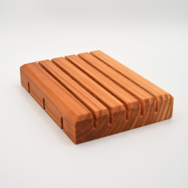 Porte-savon En Bois Naturel – Neuf – Marron – Pour Salle De Bain